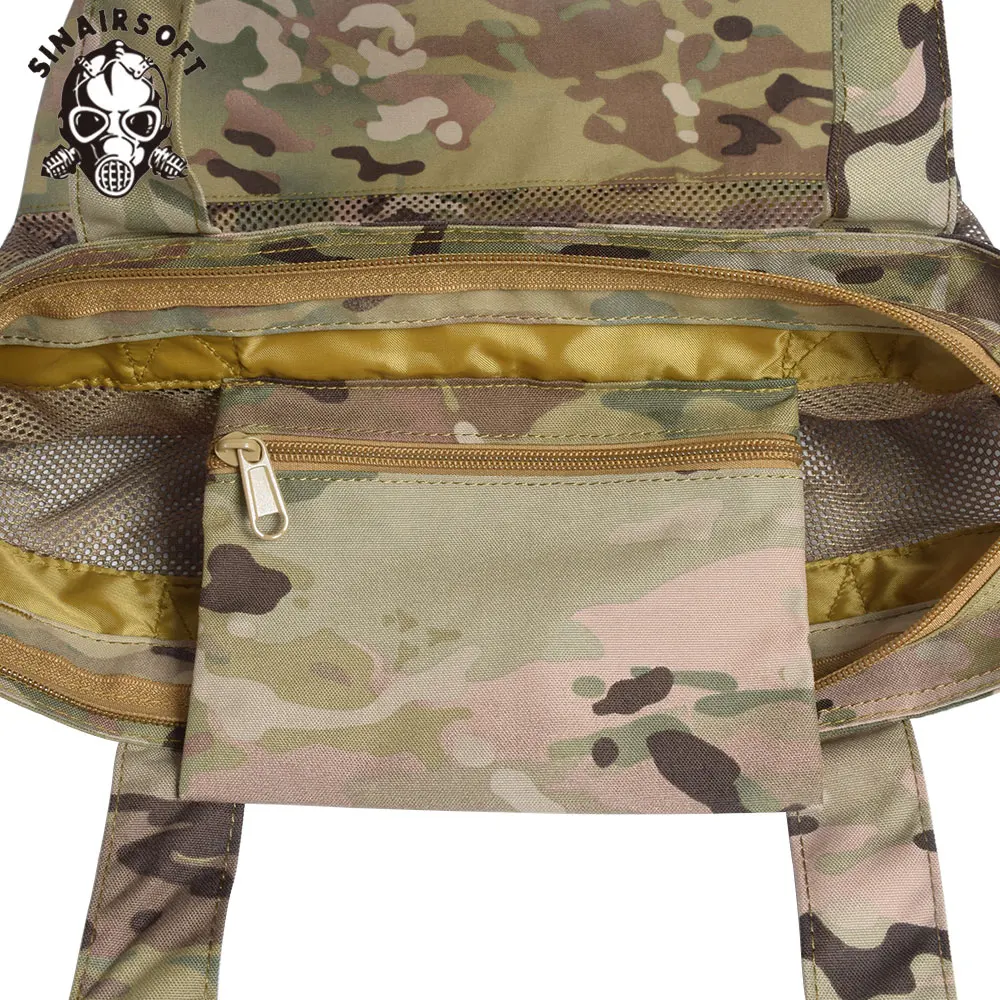 Zipper Camouflage Large Capacity Handbags Reusable Grocery Bag Nylon Tote Bag Shoulder Shopping Bag Camping Hiking Handbags