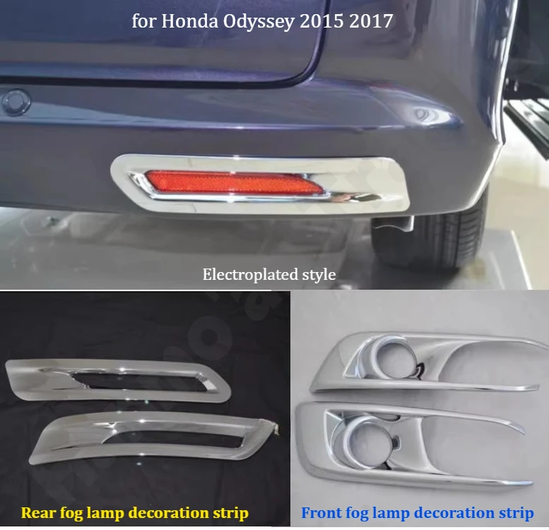 

for Honda Odyssey 2015 2017 Fog lamp frame/fog lamp modification accessories/front fog lamp decoration light strip