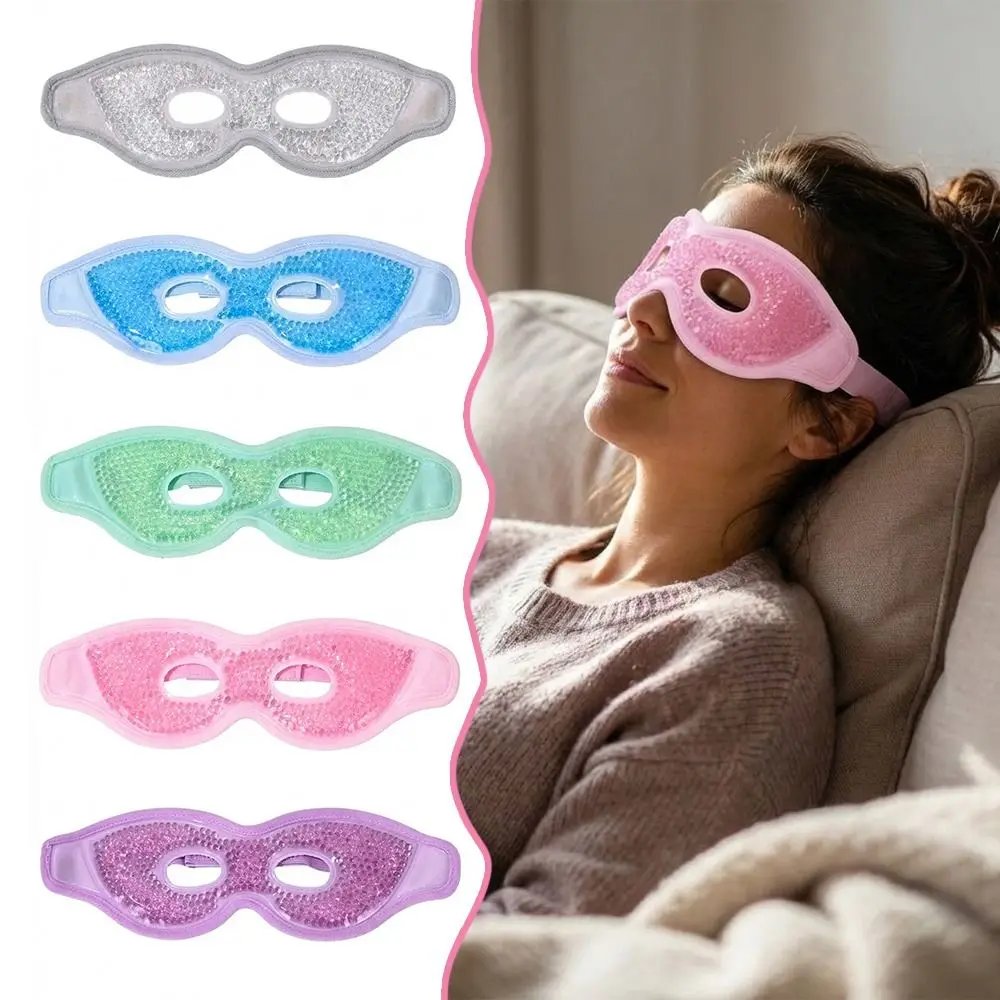 Portable Reusable Cooling Gel Eye Mask PVC Heat Hot Cold Compress Cold Cooling Eye Mask Skin Care