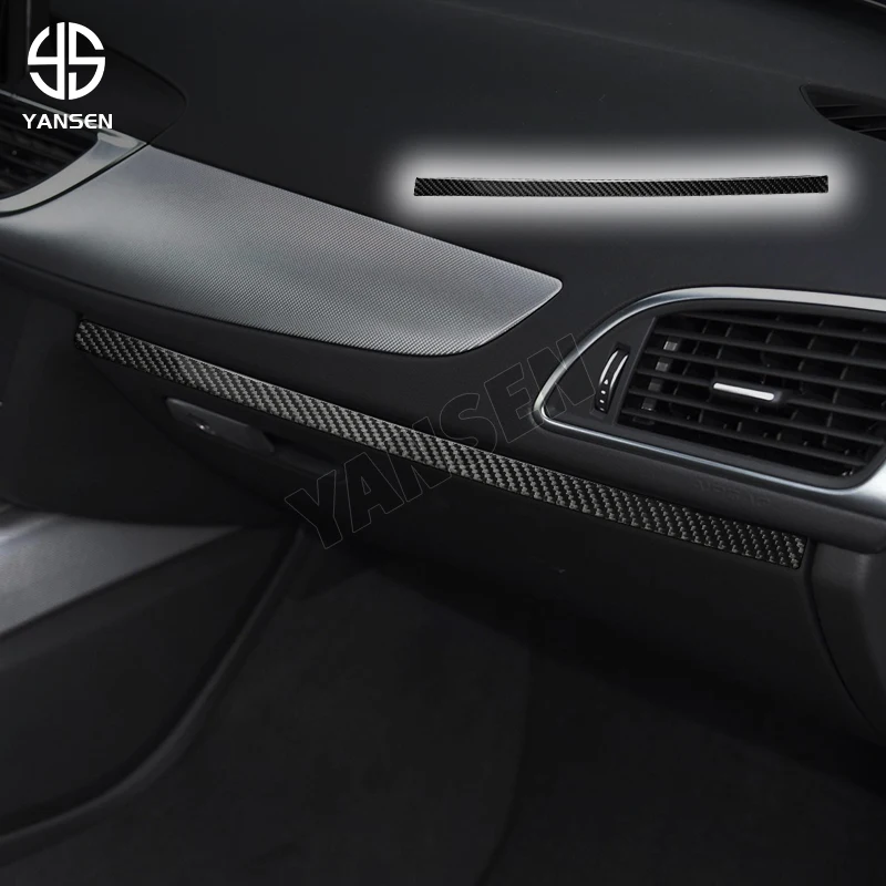 

Copilot Box Decoration Cover Trim Sticker for Audi A6 S6 C7 A7 S7 4G8 2012 2013 2014-2018 Car Interior Accessories