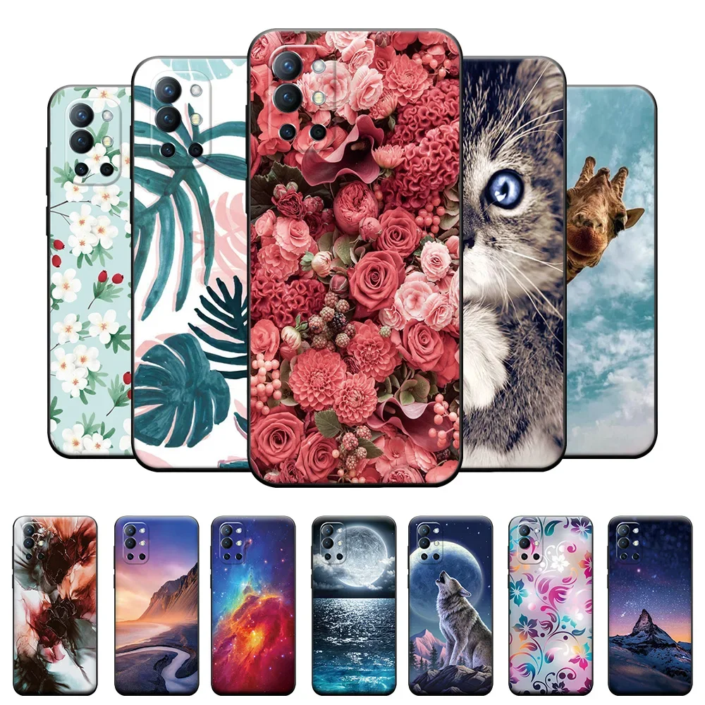 For Oneplus 9R Case 1+9R LE2101 Fashion Silicone Soft TPU Back Cover For Oneplus 9R Phone Case 6.7 Inch Cool Soft Bumper Funda