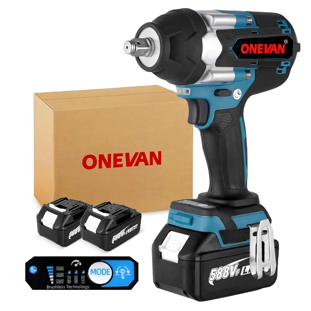 1800N.M High Torque Brushless Electric Impact Wrench Screwdriver 3Gear Cordless Wrench Power Tools