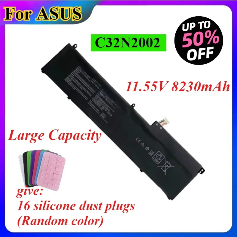

11,55 В 8230 мАч C32N2002 Аккумулятор для ноутбука ASUS ZenBook Pro 15 UM535 Flip 15 UX535LI UX564PH UX564EH UX535LI 0B200- 03770000