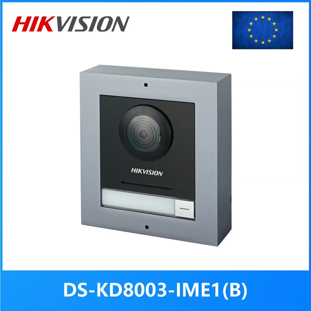 Hikvision IP 비디오 인터콤, DS-KD8003-IME1(B), 다국어 802.3af POE 빌라 IP 모듈, 초인종, 도어스테이션, 도어폰 