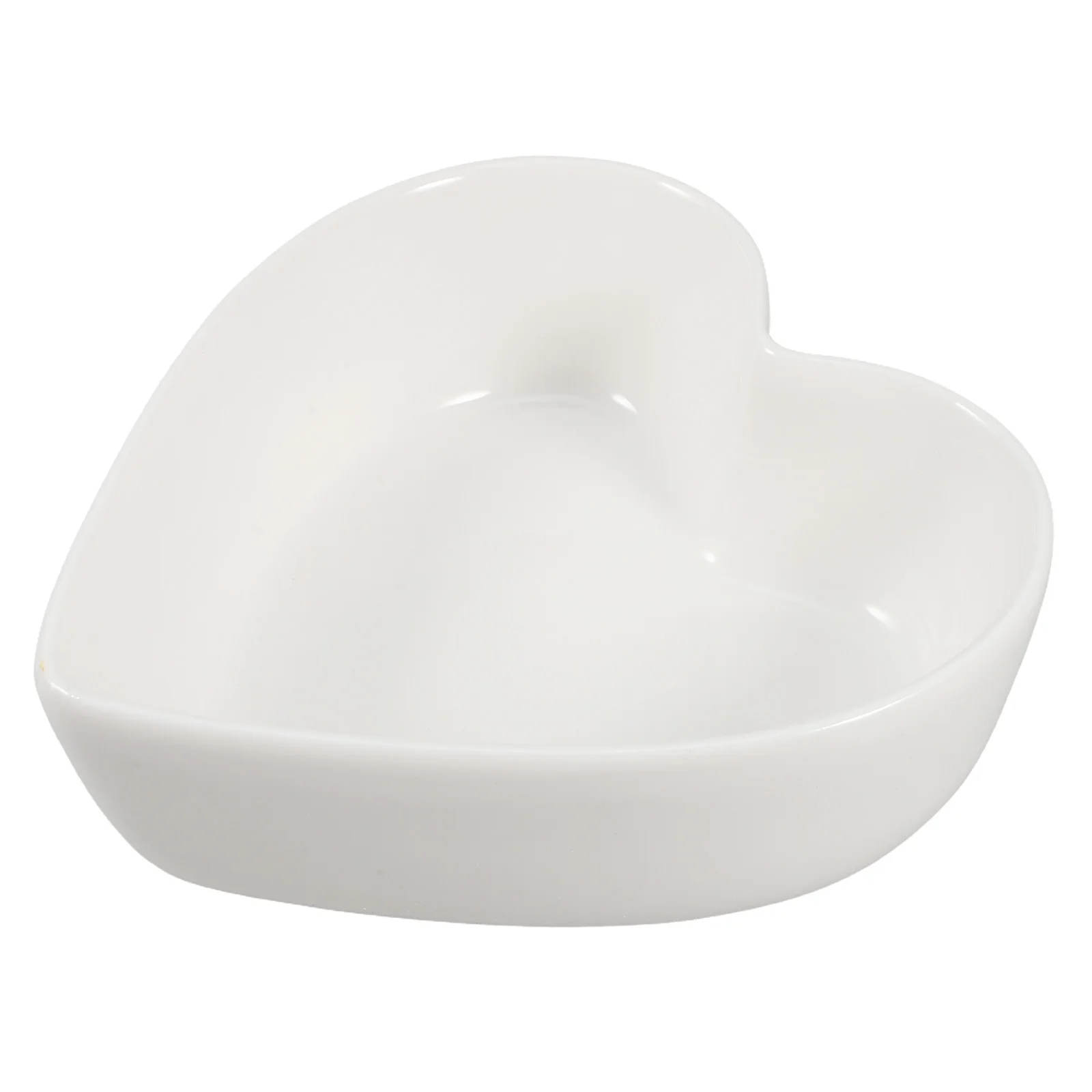 

White Heart Shape Bowl Ceramic Ramekins for Candies Appetizers Condiments Valentine's Day Romantic Serving Dish