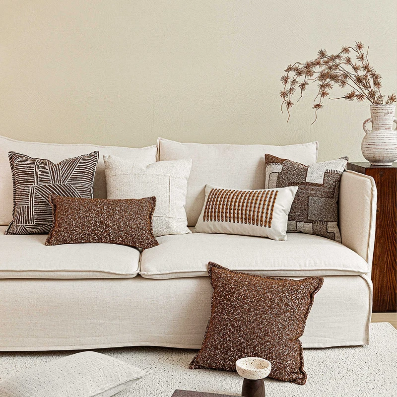 30X50/45X45CM French Throw Pillow Cover Light Luxury Stamping Waist Cushion Cover Decor Home Decorative Pillowcase