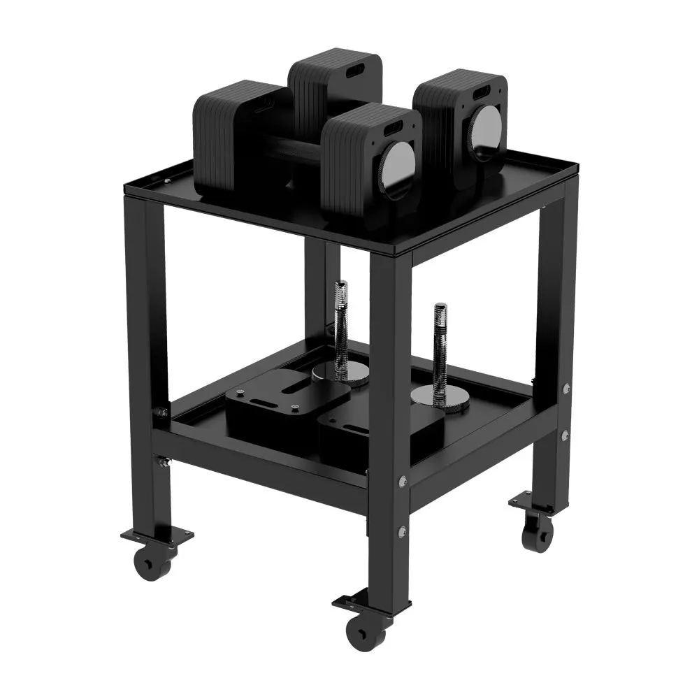

Dumbbell Rack With Large Capacity and Pulleys, Removable Gym Storage Rack Equipment Accessories