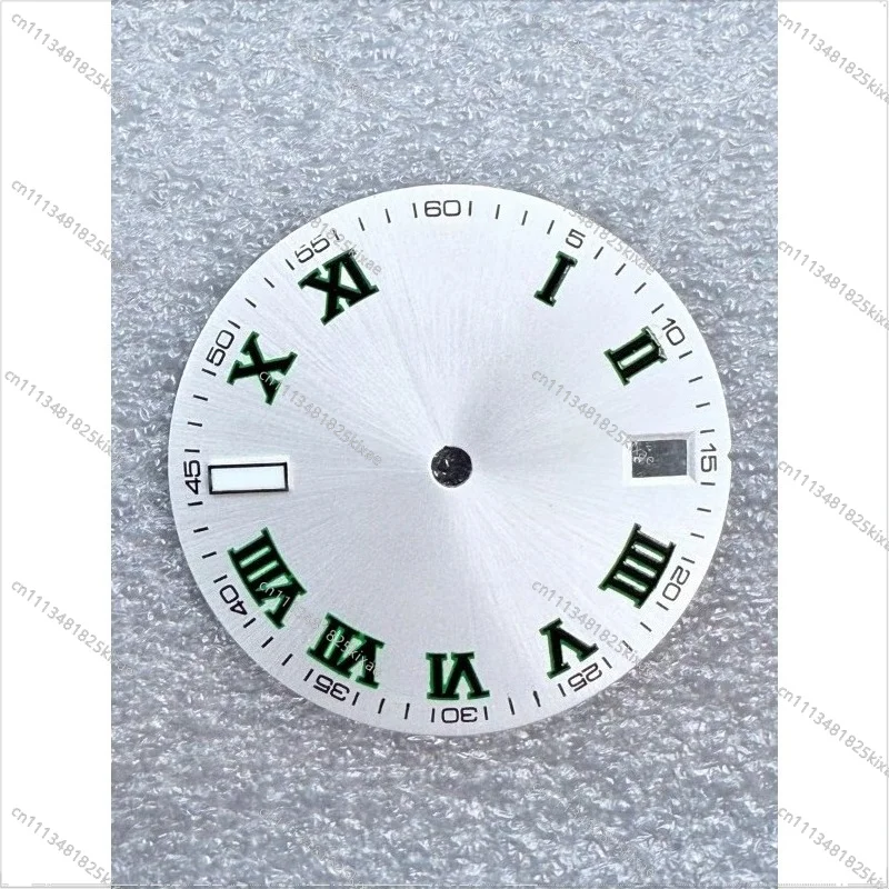 For Watch Accessories Dial 28.5MM Green Luminous Dial for Nh35 Movement
