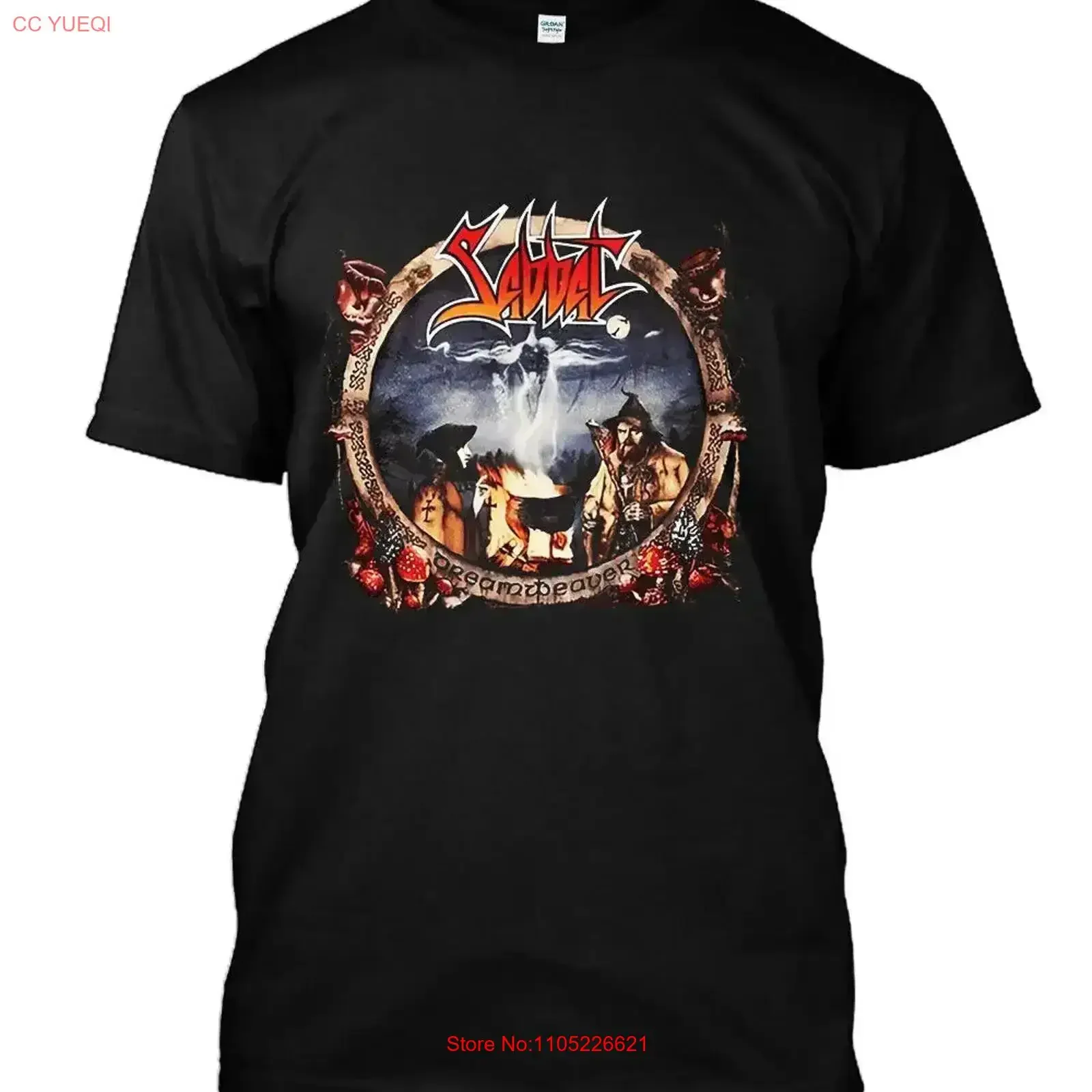 

Футболка NWT 5639 Sabbat Dreamweaver, размер S 5XL, винтажная стираная мужская универсальная слегка дизайнерская одежда, винтажная стираная одежда с графикой