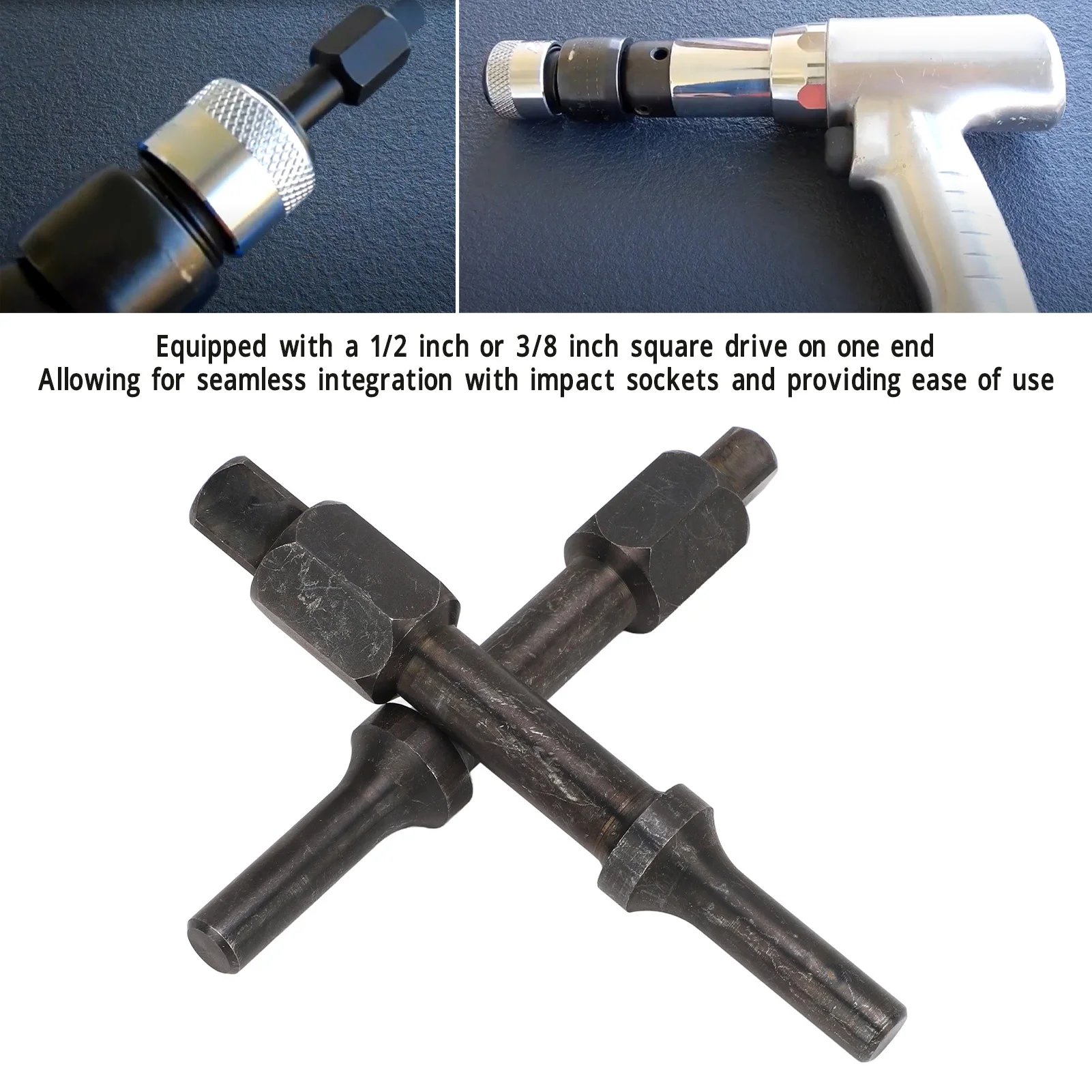 Pneumatic Breaker Set 37315 3/8in 1/2in Pneumatic Air Hammer Bit for Bearing Fastener Caliper Removal 37316