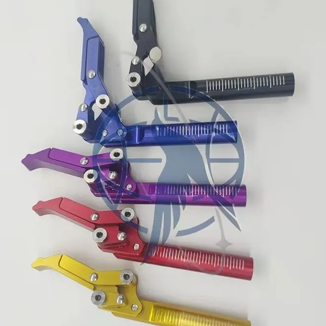 Universal Sports Wheelchair Brake Lightweight All Aluminum Alloy Scissors Brake with Pipe Clamp Installation Accessories