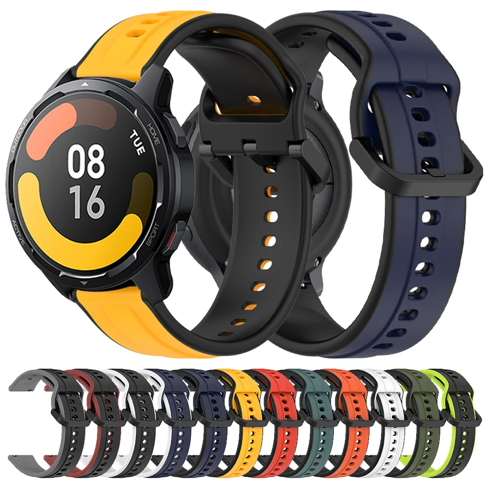20 22 mm Silikon-Sportuhrenarmband für Xiaomi Watch S2 46/42 mm Armbanduhr S3 S1 Pro Band für Huami Amazfit GTR 4 3 Armband
