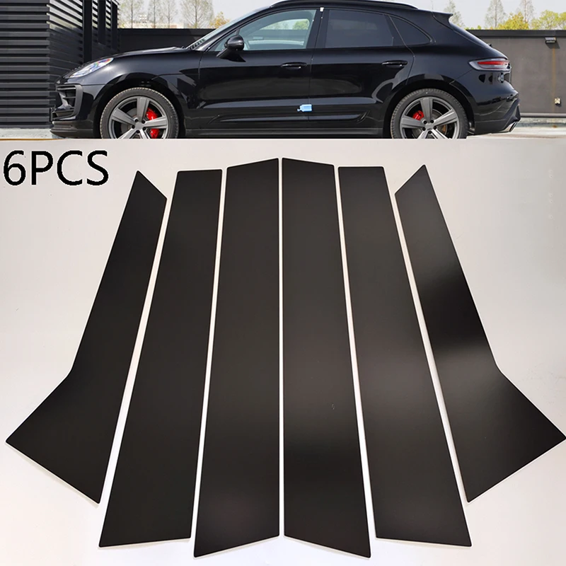 Fit for Porsche Porsche Macan 2014-22 Black Pillar Posts Door Window Trim Cover