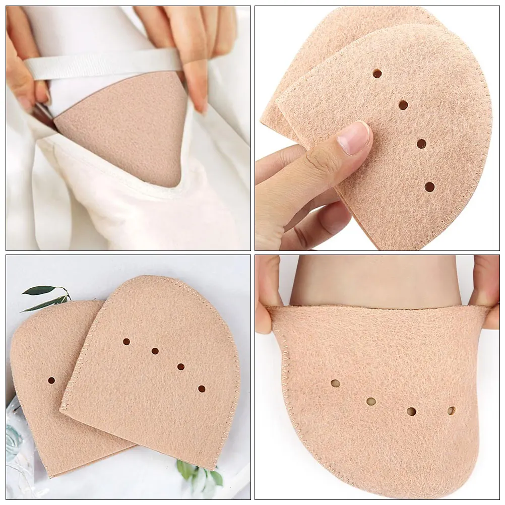 

Felt Toe Protectors Pointe Shoes Foot Cover Dancer Pads Soft Comfortable Antiwear Shock Absorption Breathable Adjustable Size