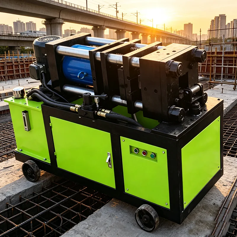 Rebar Upsetting Machine High Stability Hydraulic System Rebar Cold Forging Equipment For Rebar