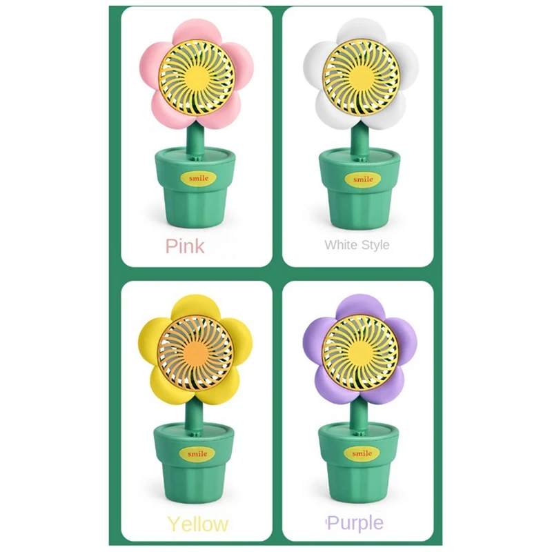휴대용 USB 선풍기 충전 선풍기 핸드헬드 미니 선풍기, ABS 귀여운 스타일, 생일 선물, 흰색