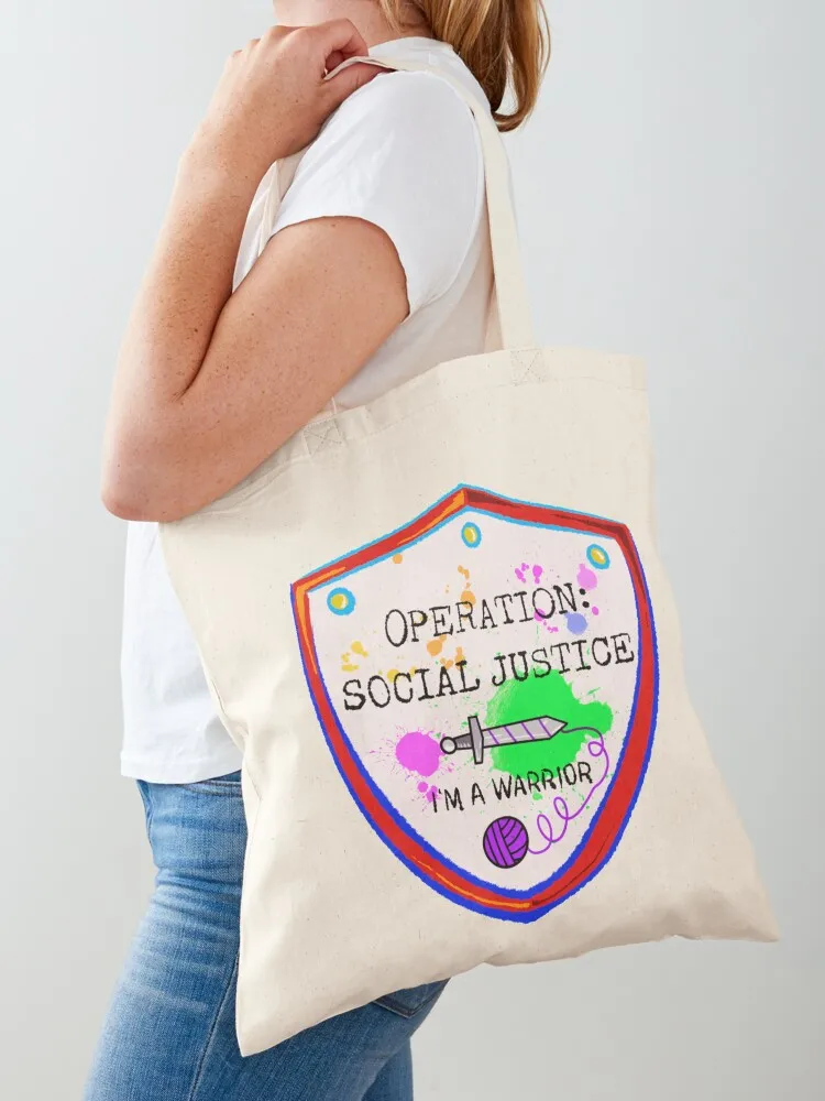 

Operation: Social Justice Tote Bag Canvas shoulder bag tote bag custom Women's tote Women's bags