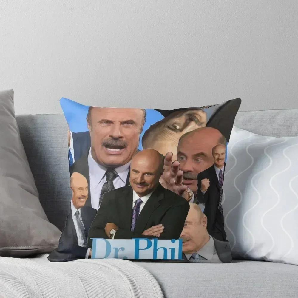 

Dr. Phil Collage Throw Pillow Marble Cushion Cover Luxury Sofa Cushions luxury decor Couch Pillows pillow