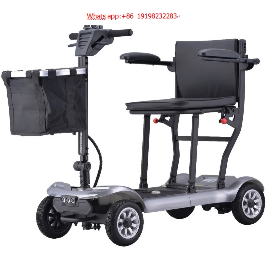 

Lightweight Folding Aluminium Frame Electric Mobility Scooter for Elderly Outdoor Transportation Handicapped Scooter