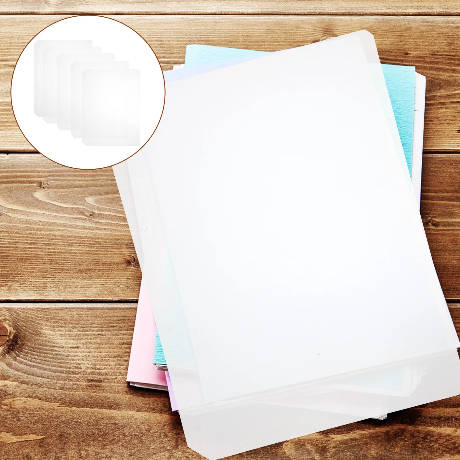 5 pz A4 Divisori Schede Trasparente Pp Raccoglitore Divisori Per Notebook Indice Separatori Etichetta Staccabile Pagine Ufficio Scuola