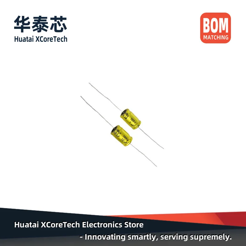 10 Uds DIP condensador electrolítico de aluminio Axial no polar horizontal 100V 12UF 15UF 22UF 33UF 47UF 68UF 100UF 10X17 10X20 13X25