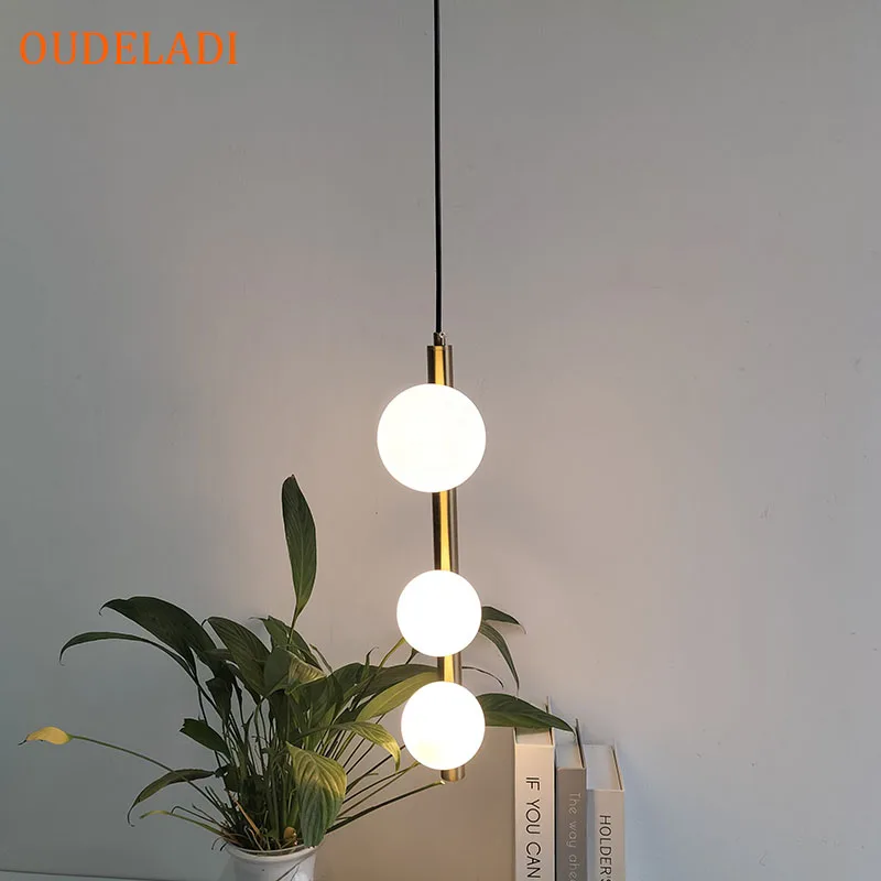 

Nordic Glass Pendant Lights Modern LED Hanging Lamp Decor Restaurant Bedroom Kitchen Island Dining Luminaires