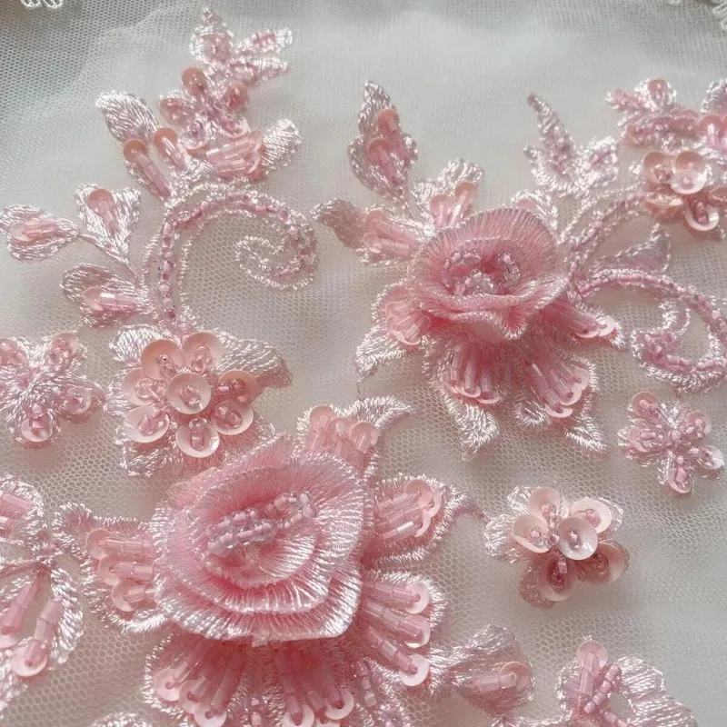 

2 Pieces, Multicolored Exquisite Handmade Bead, Sequin, Mesh, Embroidered DIY Headpiece, Hairpin Material, Accessory Hairpin