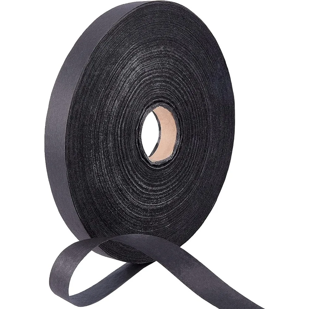 

1 Roll 650m Natural Paper Raffia Ribbon Handmade Paper Rattan Ribbon Black Woven Paper Ribbon for Art Craft Flower Bouquets