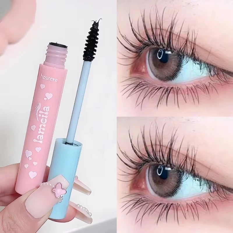3D Ultra-fine Mascara Curl Thick Lengthening Eyelash Mascara Waterproof Non-smudge Brown Natural Curling Fine Brush Mascara