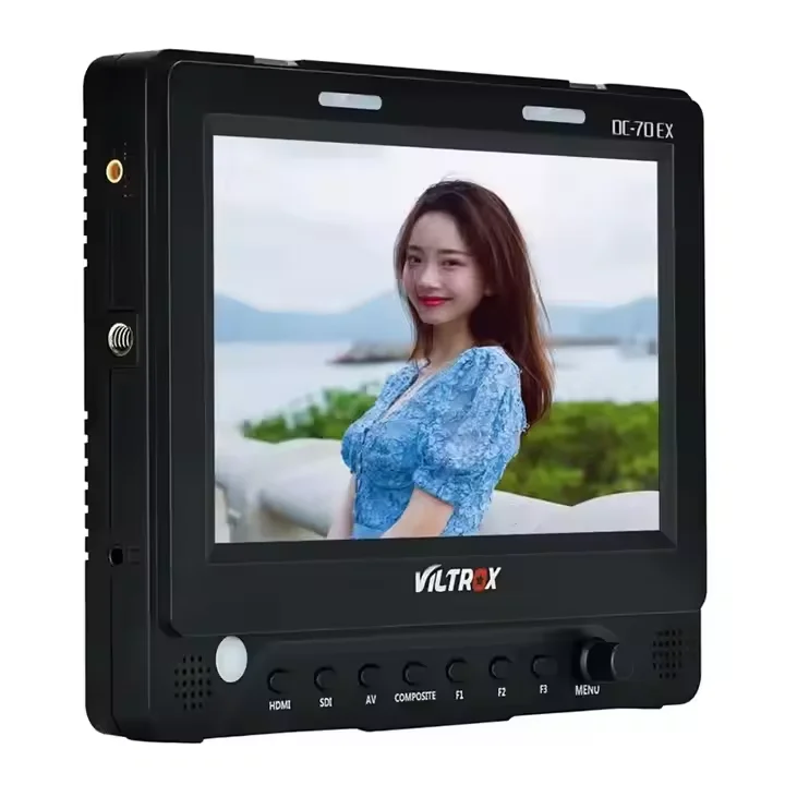 

USD288 Free Ship Viltrox-camara De Video DC-70EX, LCD, 7 Pulgadas, 4K, HD, SDI, ENTRADA AV, Campo De Pantalla Para DSLR