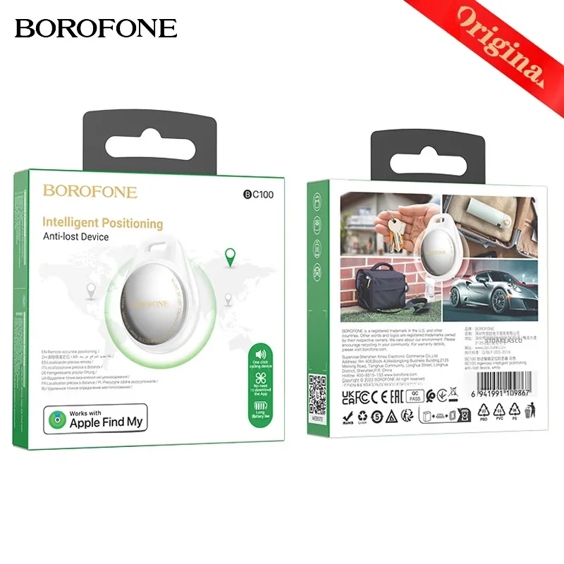 Borofone Bc100 Smart Positioning Pet Tracker Compatible Phones Tablets Anti-lost Pet Monitoring Device