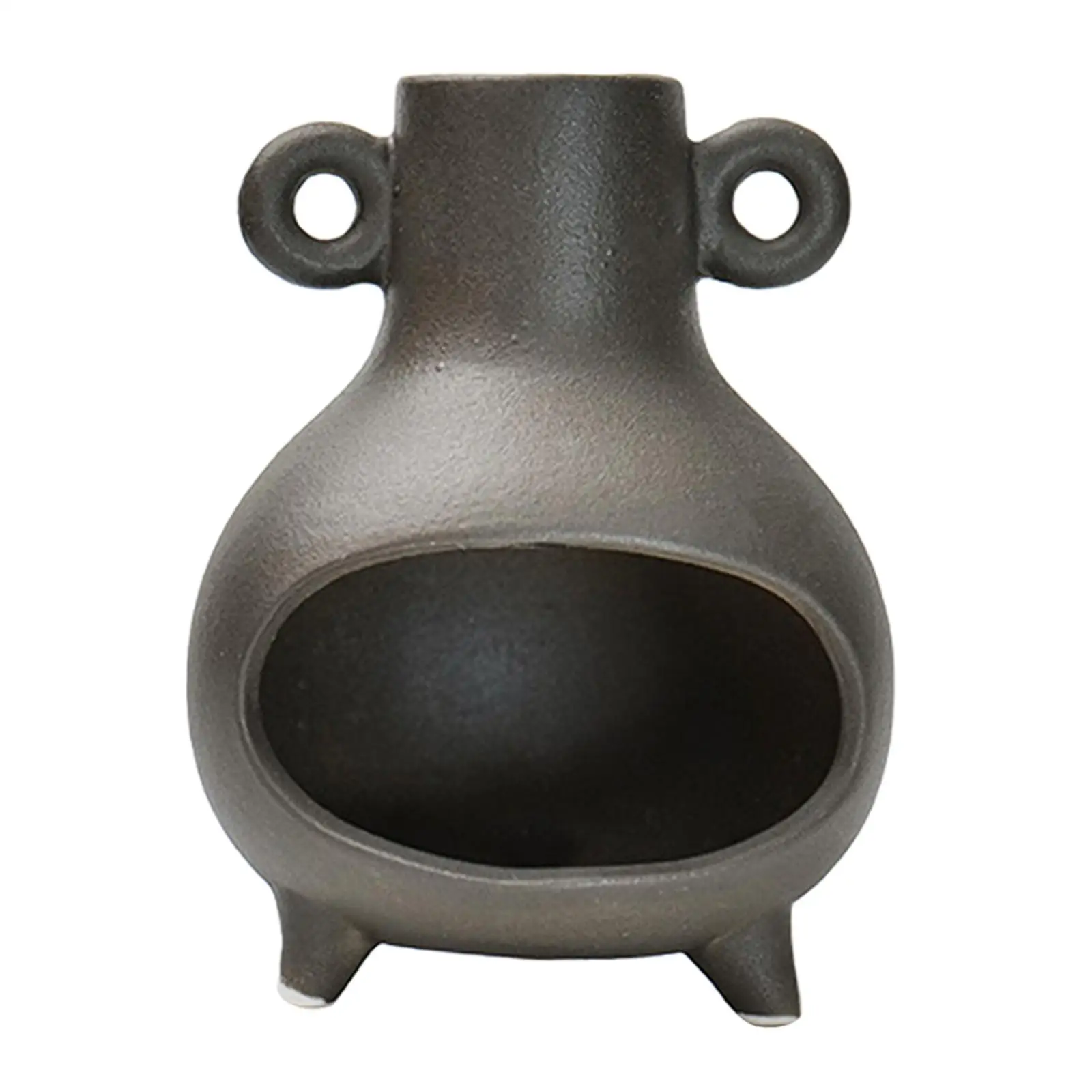 Handmade Ceramic Incense Burner Holder for Palo Santo Sticks Cones Fountain Style Sage Smudge Bowl for Spa Dining Room Decor