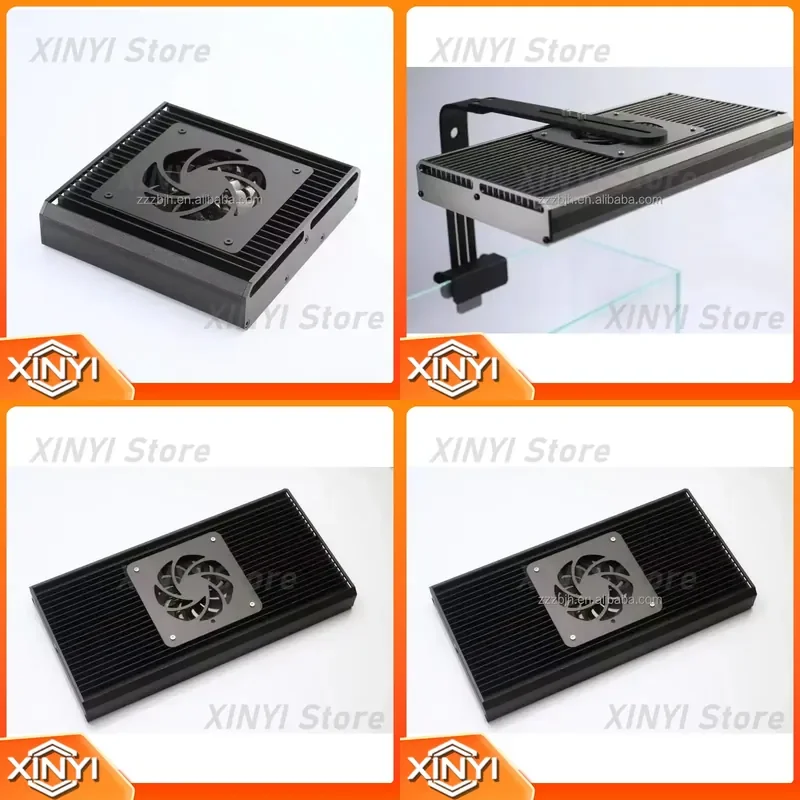 Coral Lamp for Full Spectrum Square Glass Aquarium with Sunrise Sunset Function WIFI Control for Salt Water Aquarium