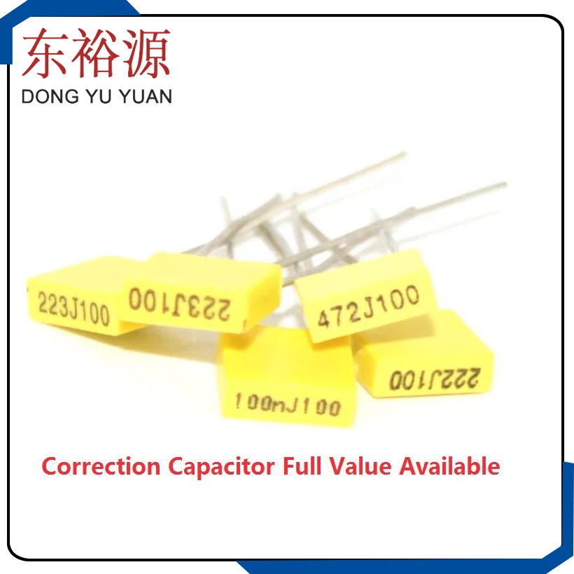 20PCS  563J/683J/823J/104J/153J/223J/333J/473J 100V Polypropylene Film Correction Capacitor 15/22/33/47/56/68/82NF/0.1UF
