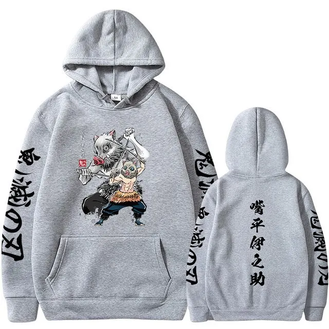 Anime Demon Slayer Character Image Hoodie Fashion Women's Clothing Casual Sports Printing Technology