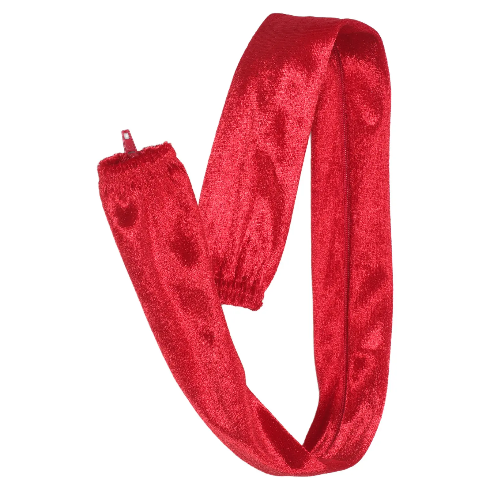 Chain Protective Sleeve Zippered Red 0.6m Chandelier Chain Cover for Lighting Fixtures Rustproof Cord Management Silent Pendant