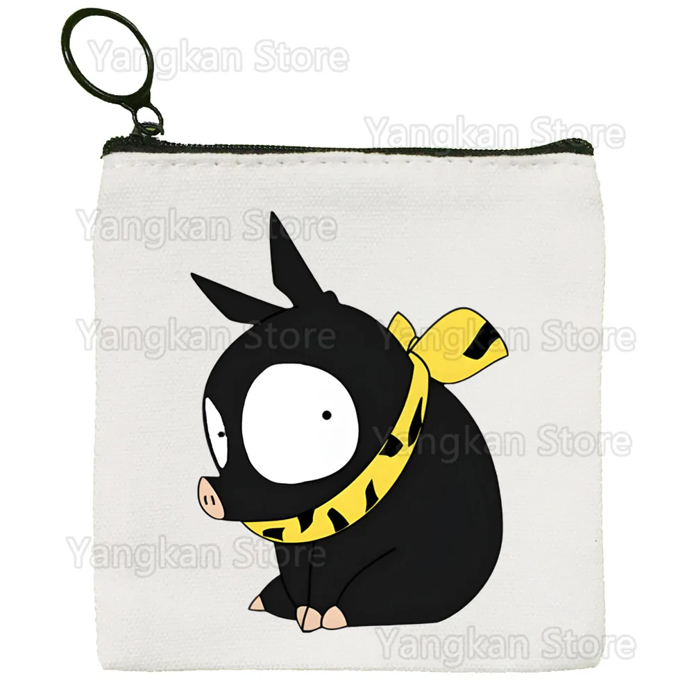 Ranma 12 Shampoo Rumiko Takahashi Coin Purse Mini Wallet Change Pouch Household Portable Keys Card Storage Card Bag Zipper