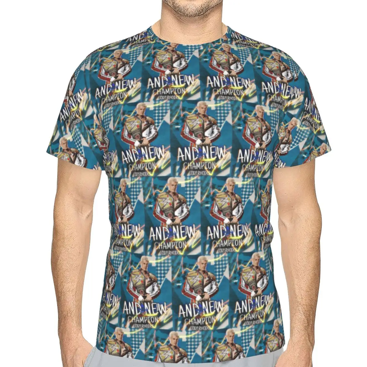 100% Cotton In The Ring Cody Rhodes American Nightmare T-Shirt Men's Classic T Shirt Men Round Neck Summer Shirts Tops