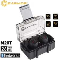 EARMOR M20T nuevos tapones para los oídos Bluetooth caza tiro tapones para los oídos electrónicos auriculares antiruido tapones para los oídos cancelación de ruido NRR26db