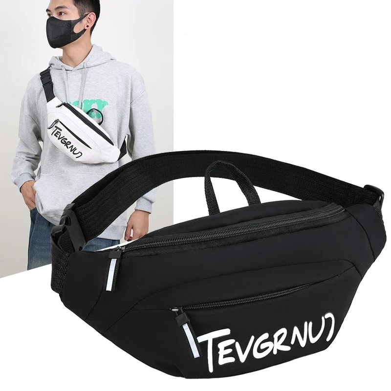 

Men's Fashion Waist Bag - Premium Nylon Crossbody Sling with Secure Zipper (Unisex Couple Matching Sports Style)