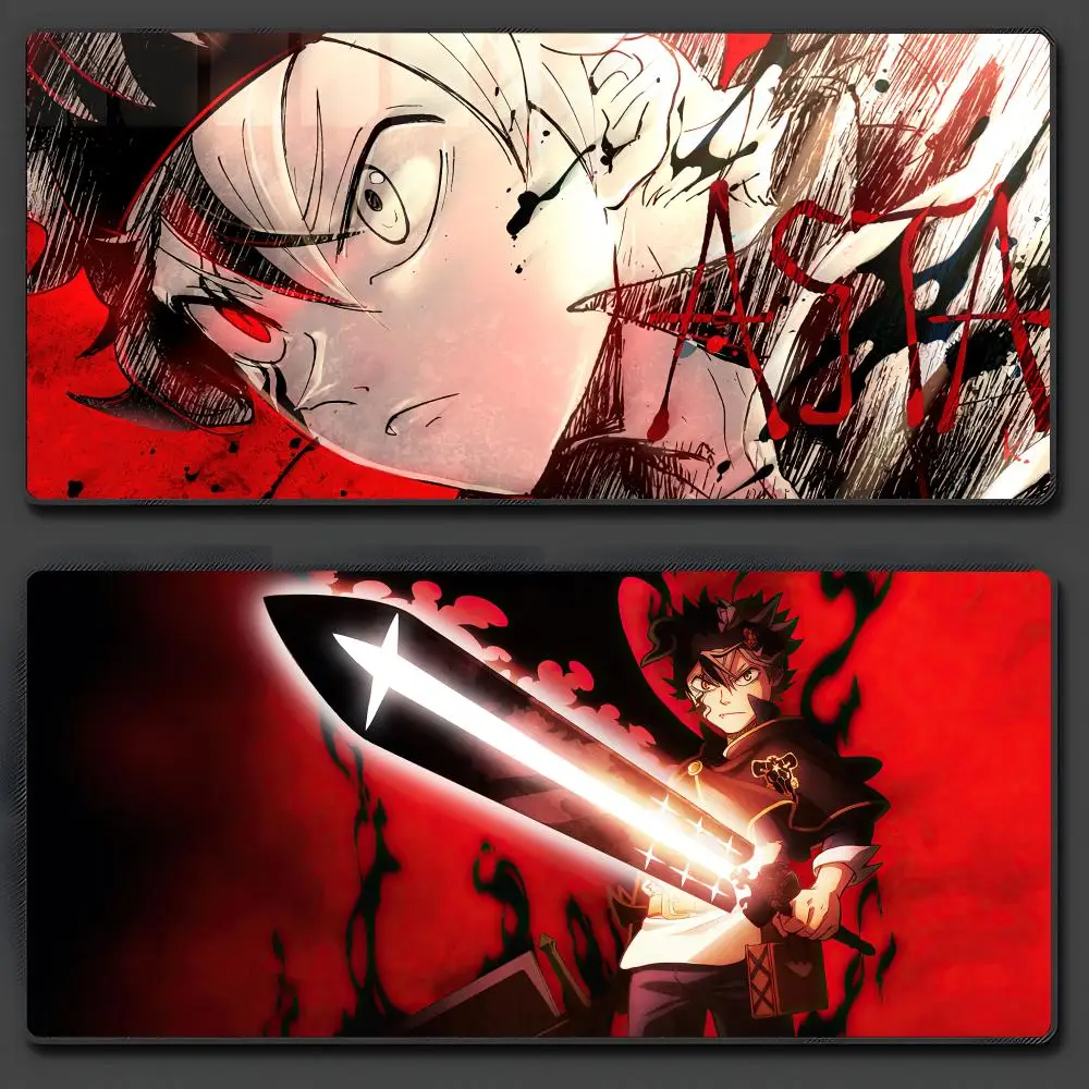 Anime Black Clover Mouse Pad Large Anti-Slip Rubber Gaming MousePad Durable Desk Pad Thick Seam Edge Suitable For Office And Gam