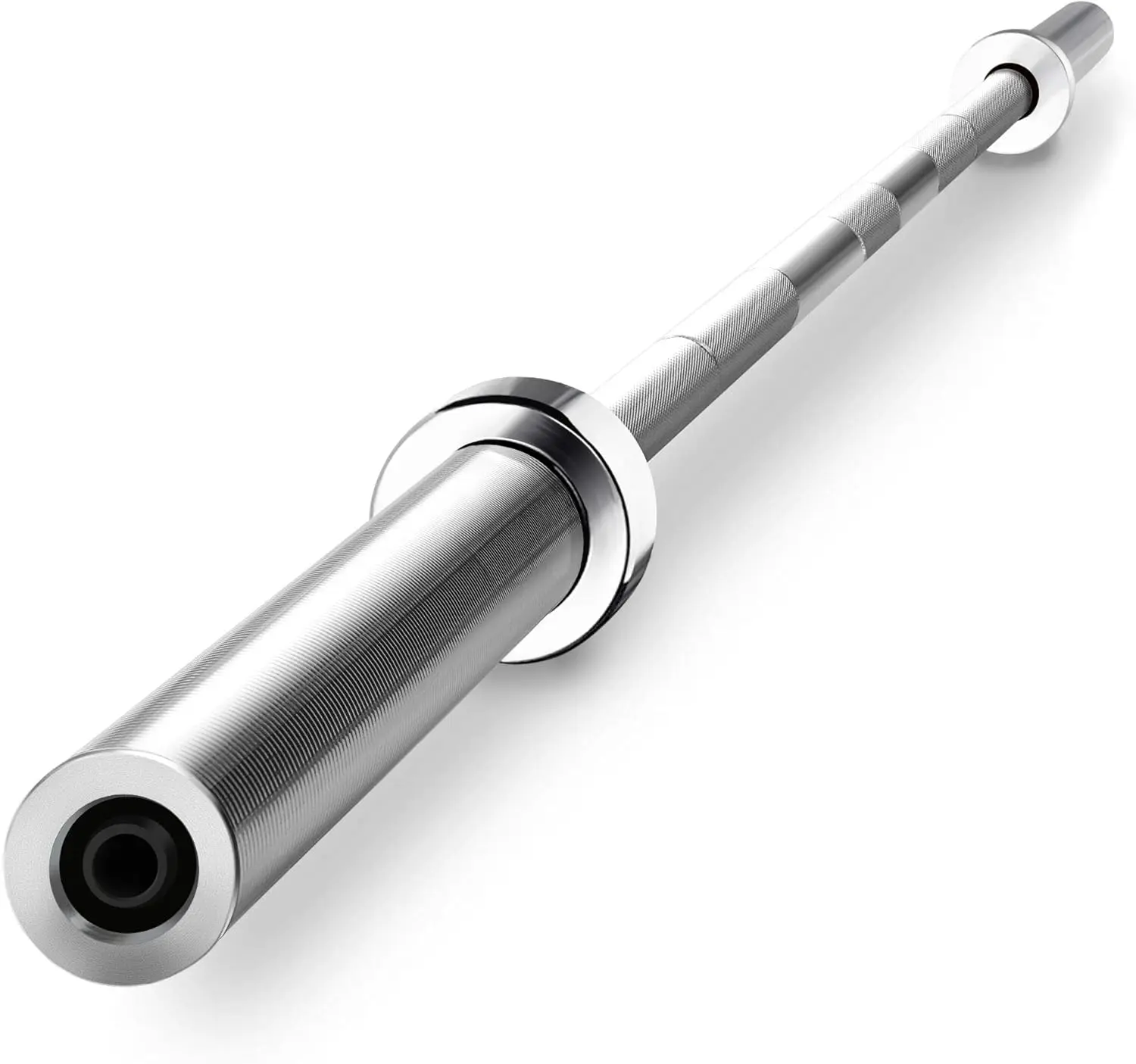 Home Gym Iron Chrome Barbell for Strength Training, Durable, High Capacity