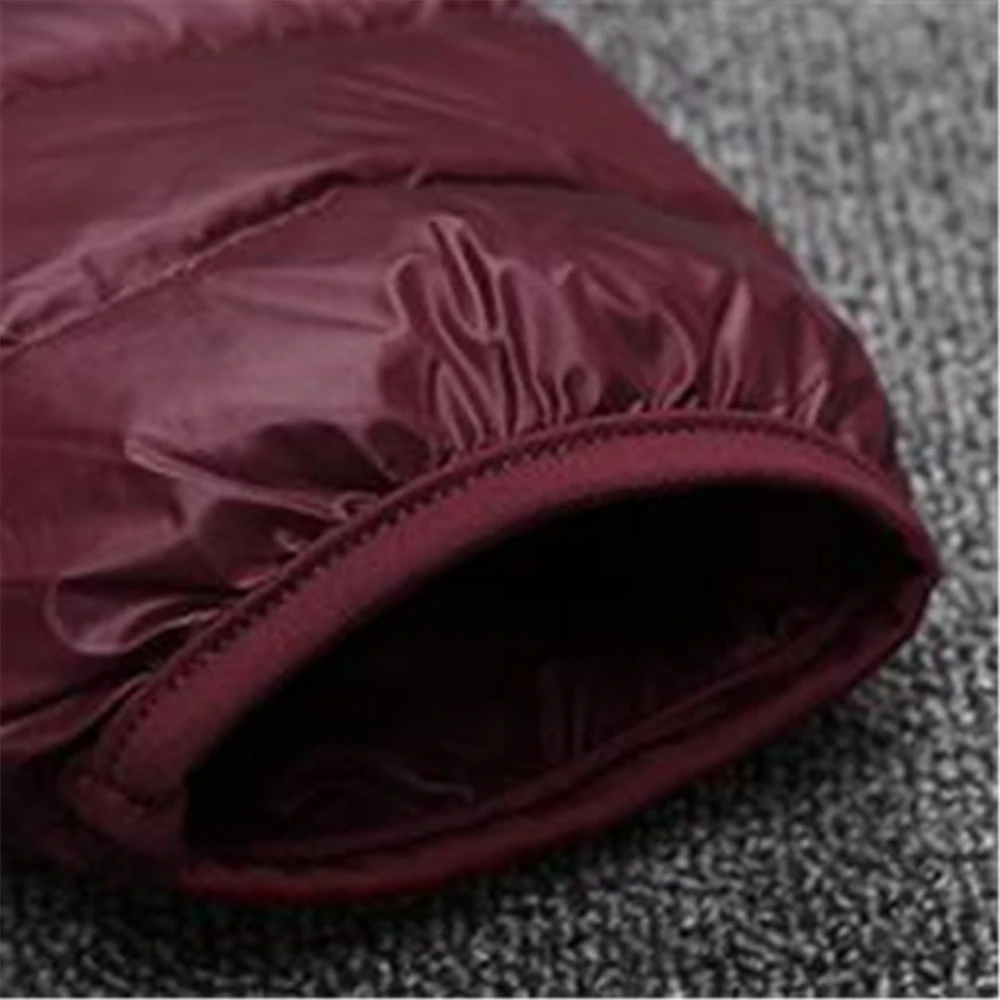 Winter Men Ultralight Thin Down Jacket White Duck Down Hooded Jackets Long Sleeve Warm Coat Parka Male Portable Outwear