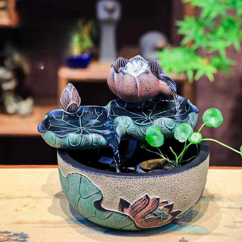 

Indoor desktop water ornaments living room study tea room decoration circulating water landscape