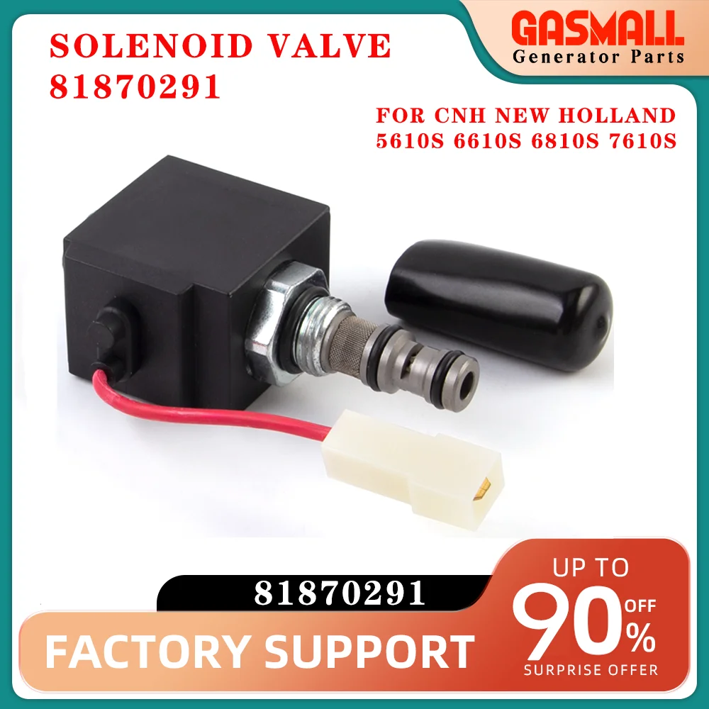 

Solenoid Valve 81870291 for CNH New Holland 5610S 6610S 6810S 7610S TS6.110/120/125/130/140 TS6000/6020/6030