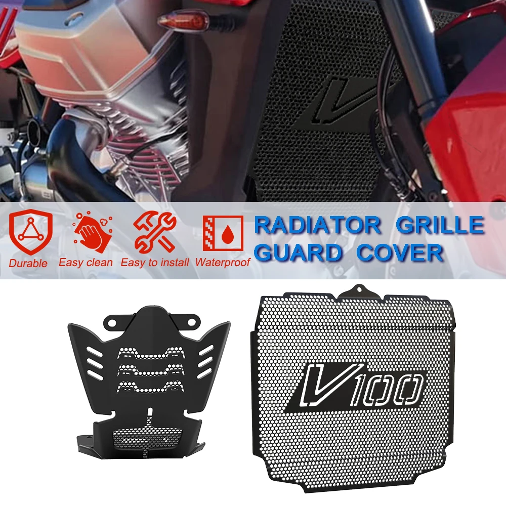 

For Moto Guzzi V100 Mandello / Mandello Aviazione Navale 2022 2023 2024 2025 Radiator Cylinder Head Engine Guard Complete Set