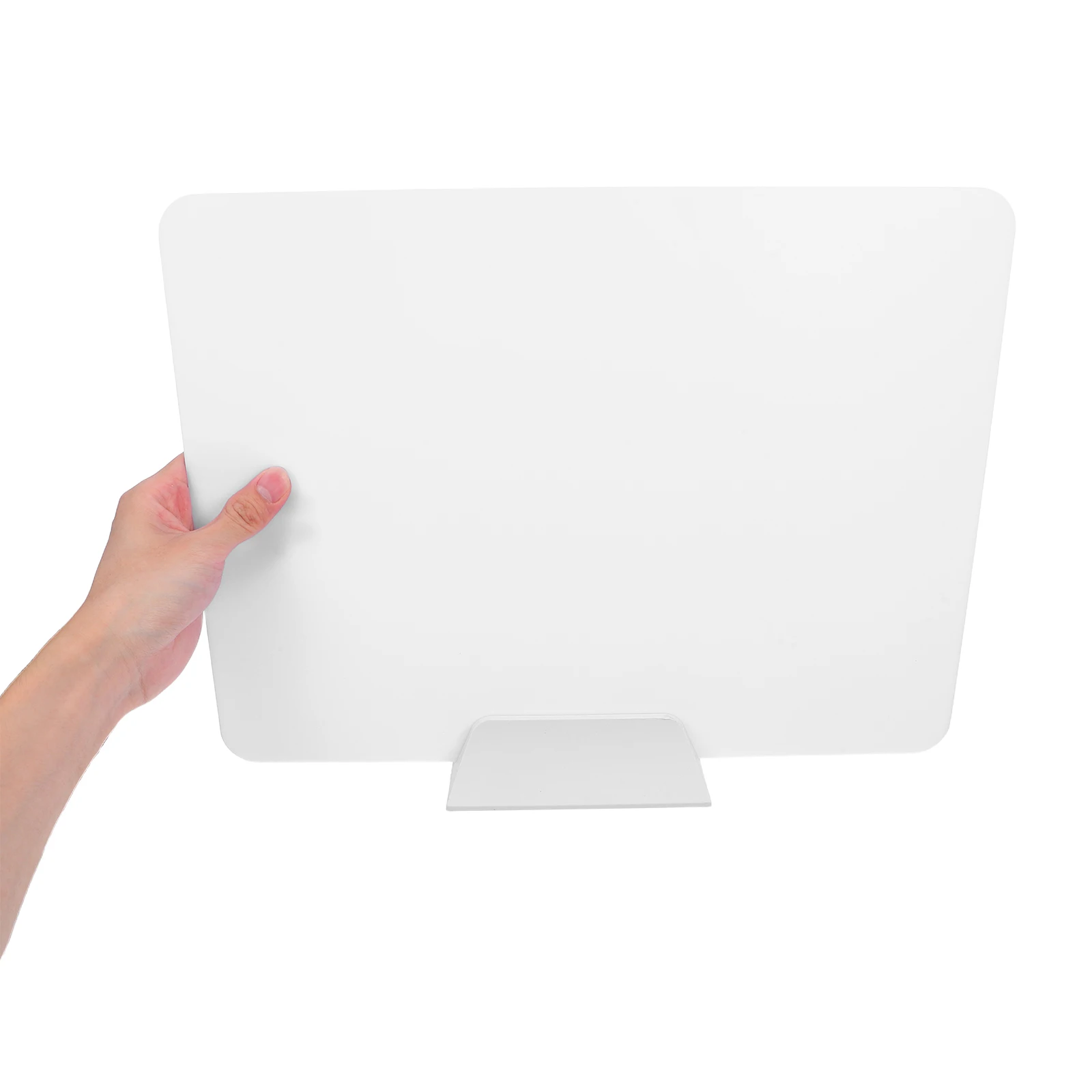 

Acrylic Desk Privacy Panel Freestanding Partition Support Feet Easy Install Clean Office Classroom Study Workspace