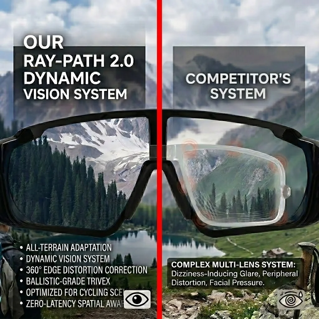 Custom Prescription Cycling Glasses Men Women Photochromic Sports Myopia Eyeglasses Integrated Large Curved Digital Visual Field