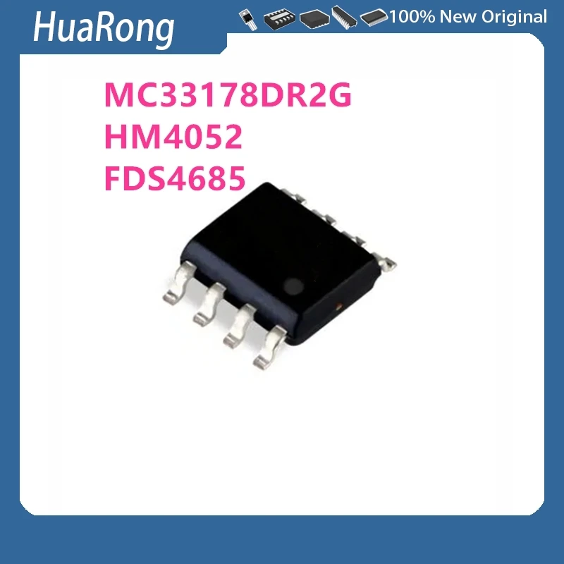 10Pcs/Lot  MC33178DR2G  MC33178 33178 HM4052 FDS4685 SOP8