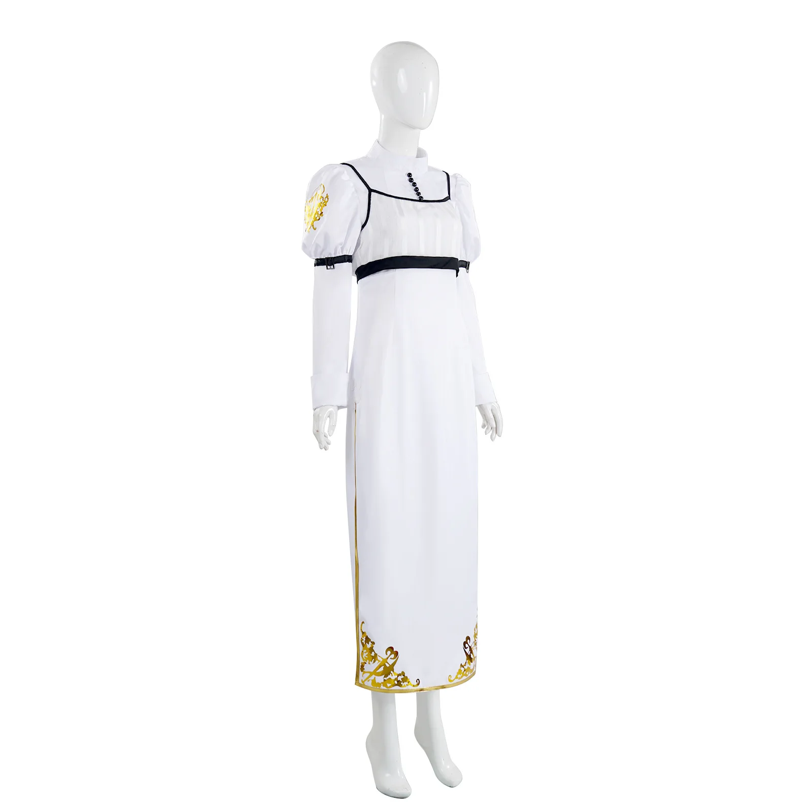 Kyrie Cosplay Costume from Devil May Cry 4 Songstress White Dress for Women Halloween Carnival Party Outfit view 3